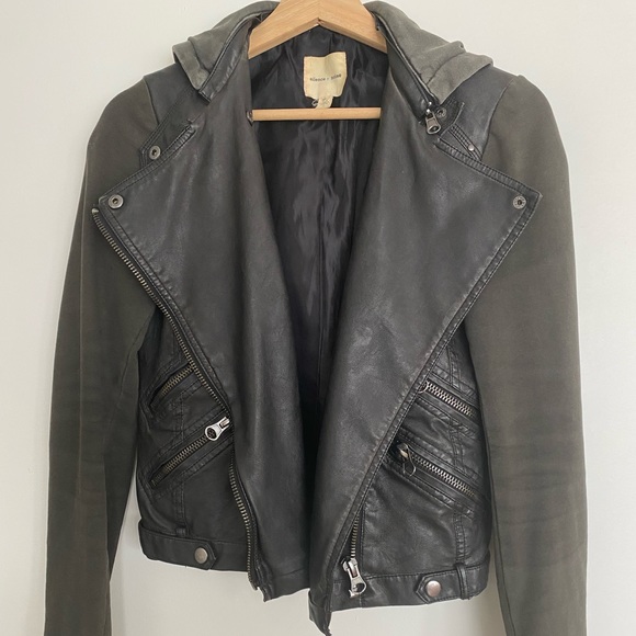 Silence + Noise Vegan Leather Jacket - Picture 3 of 6
